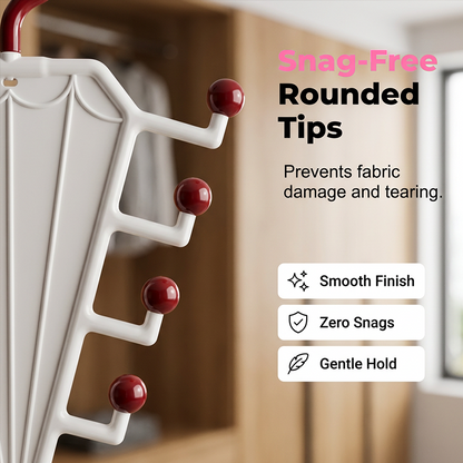 Multi-Functional V-Shaped Double Sided Hanger Storage Rack