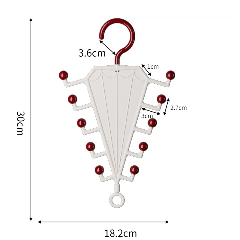 Multi-Functional V-Shaped Double Sided Hanger Storage Rack