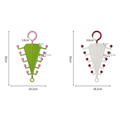 Multi-Functional V-Shaped Double Sided Hanger Storage Rack