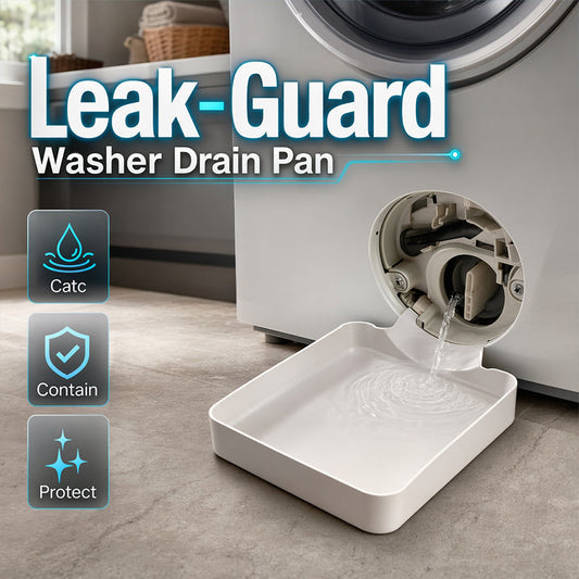 💧🏆 AEXZR® Front-Load Washer Drain Pan – Slim Leak Catch Tray