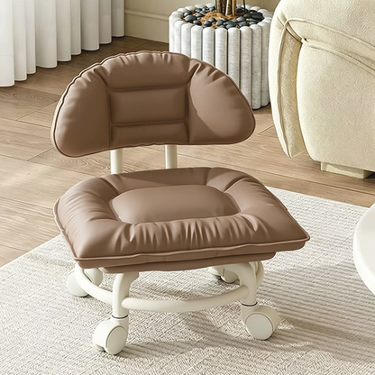 🪑⏰Limited Time! ⏰Sfrcord® Rolling Low Stool with Backrest – comfortable and mobile 🛠️✨