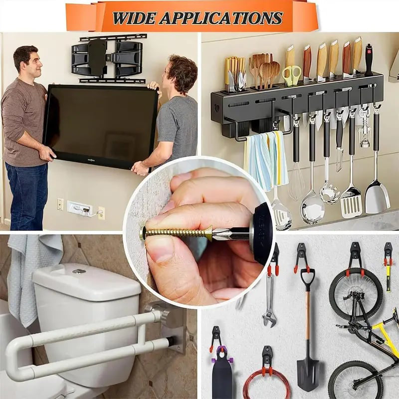 🛠️ 2026 Sale — Over 41,200 Sold! 🔩 Self-Drilling Drywall Anchors – Rock-Solid in 60 Sec ✨