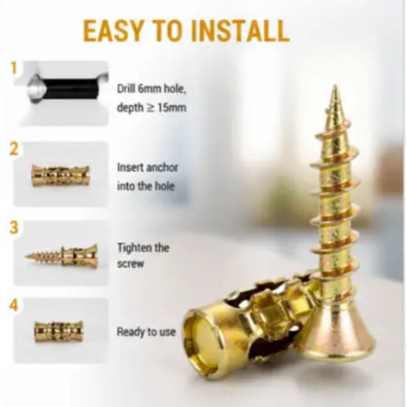 🛠️ 2026 Sale — Over 41,200 Sold! 🔩 Self-Drilling Drywall Anchors – Rock-Solid in 60 Sec ✨