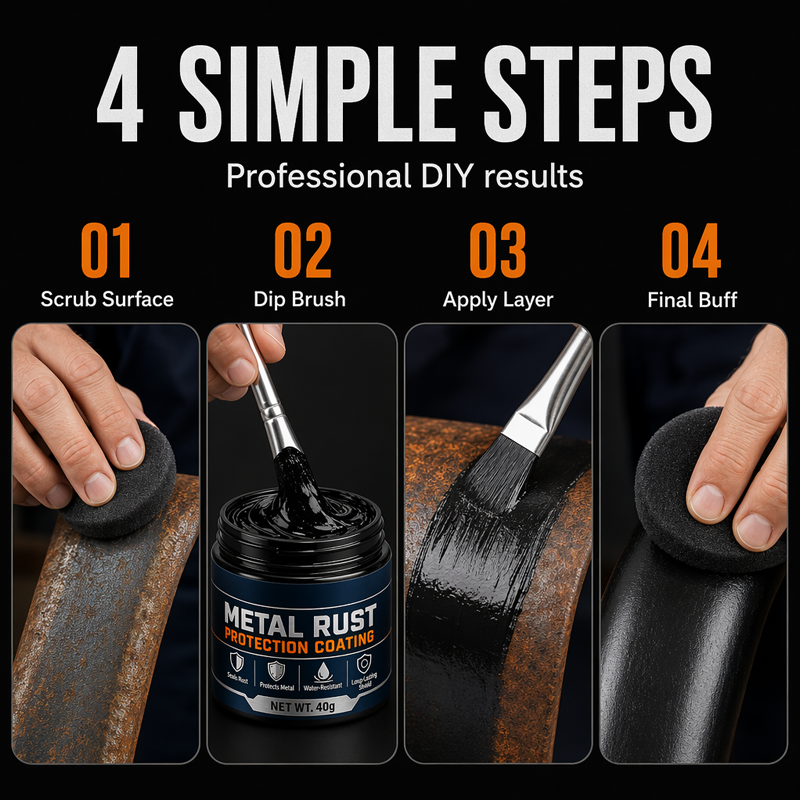 🛠️ AEXZR® Black Metal Repair Paste – Rust Protection & Surface Refresh⚫