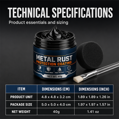 🛠️ AEXZR® Black Metal Repair Paste – Rust Protection & Surface Refresh⚫