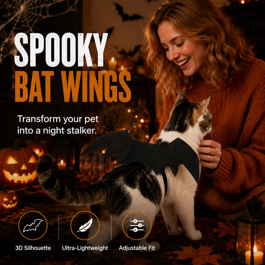 🦇😀Halloween Pet Bat Wings Costume